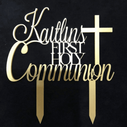 first holy communion cake topper