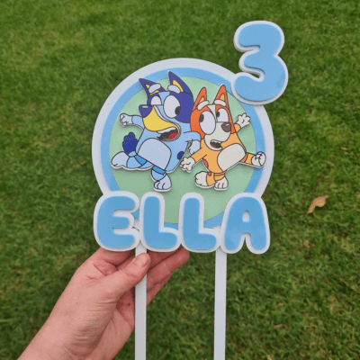 Bluey cake topper