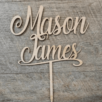 Personalised cake topper