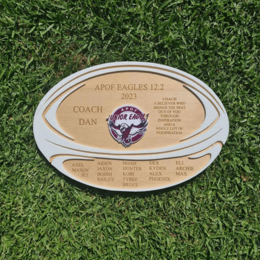 Coach appreciation plaque - Image 3