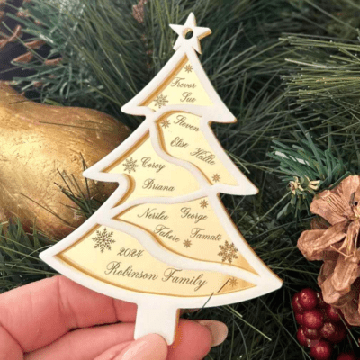 Group Christmas tree ornament