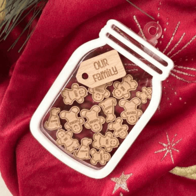 Gingerbread shaker ornament