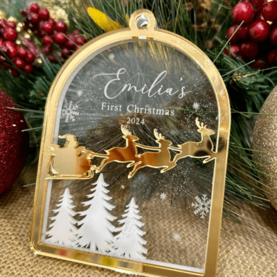 First Christmas shadow box
