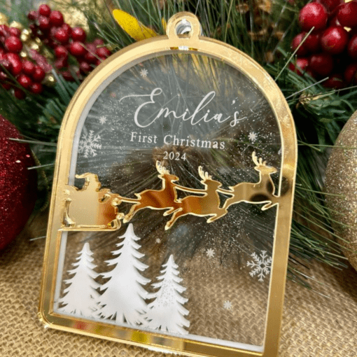 First Christmas shadow box