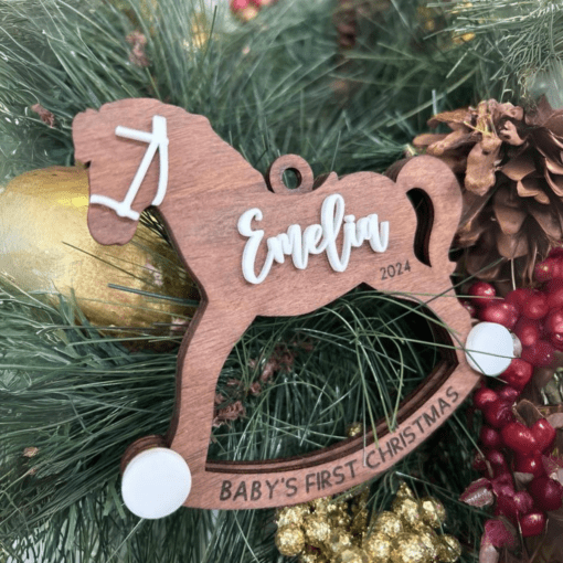 Baby first Christmas rocking horse - Image 2