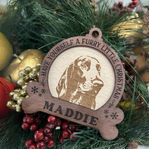 Timber pet engraved ornament - Image 2