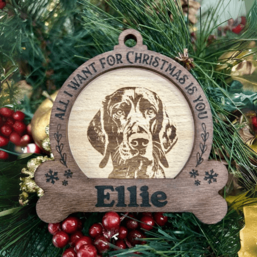 Timber pet engraved ornament - Image 3