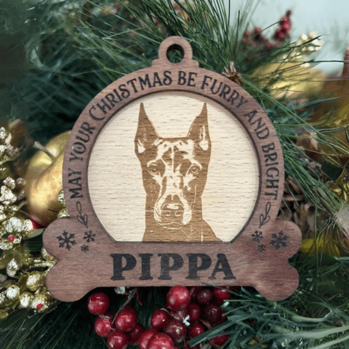 Timber pet engraved ornament - Image 4
