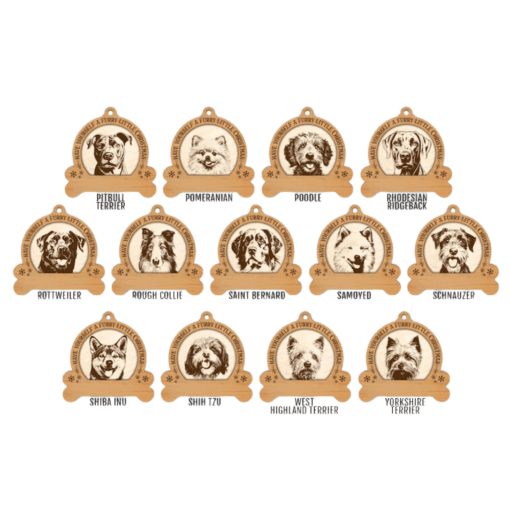 Timber pet engraved ornament - Image 8