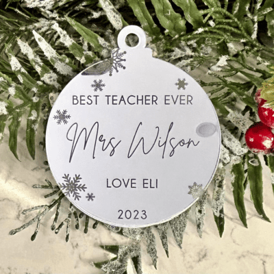 Best teacher ever ornament
