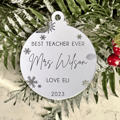 Best teacher ever ornament